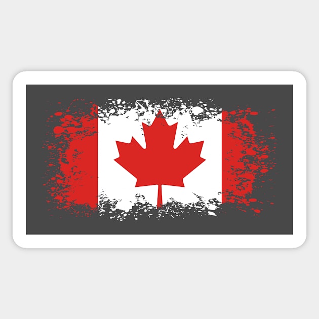 Canada Kanada Flagge flag Sticker by Michangi